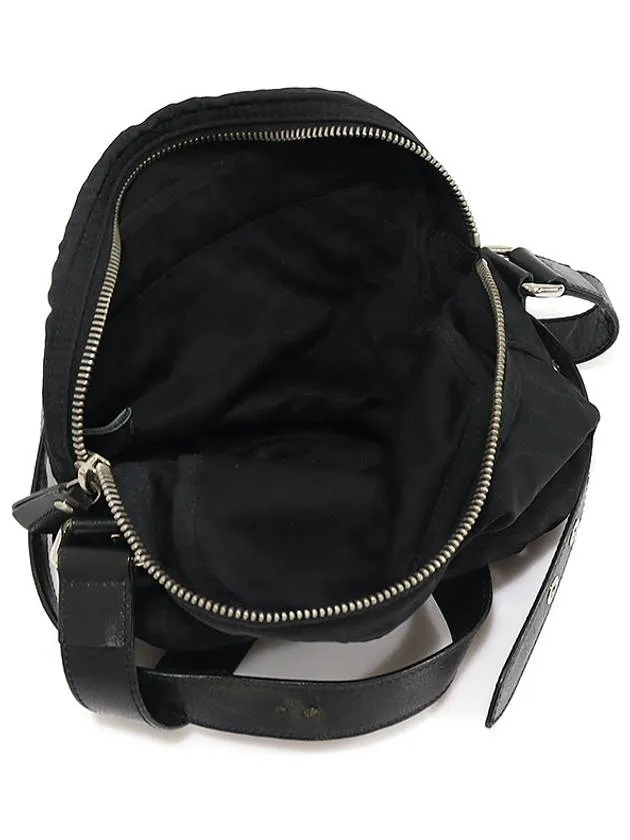 7VA229 FF Logo Jagard Juca Black Leather Trimming Cross Bag