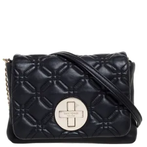 Black Leather Astor Court Naomi Crossbody Bag