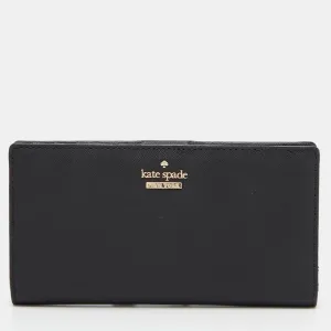Black Leather Bifold Flap Wallet