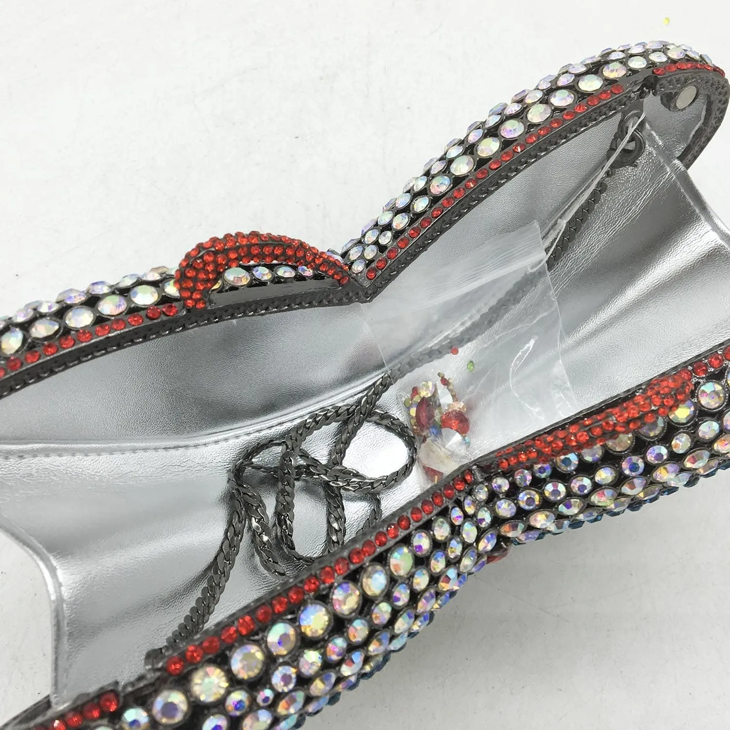 Boutique De FGG Butterfly Crystal Clutch Bags Women Evening Bag Party Rhinestone Handbags Bridal Crystal Clutch Purses,Mini