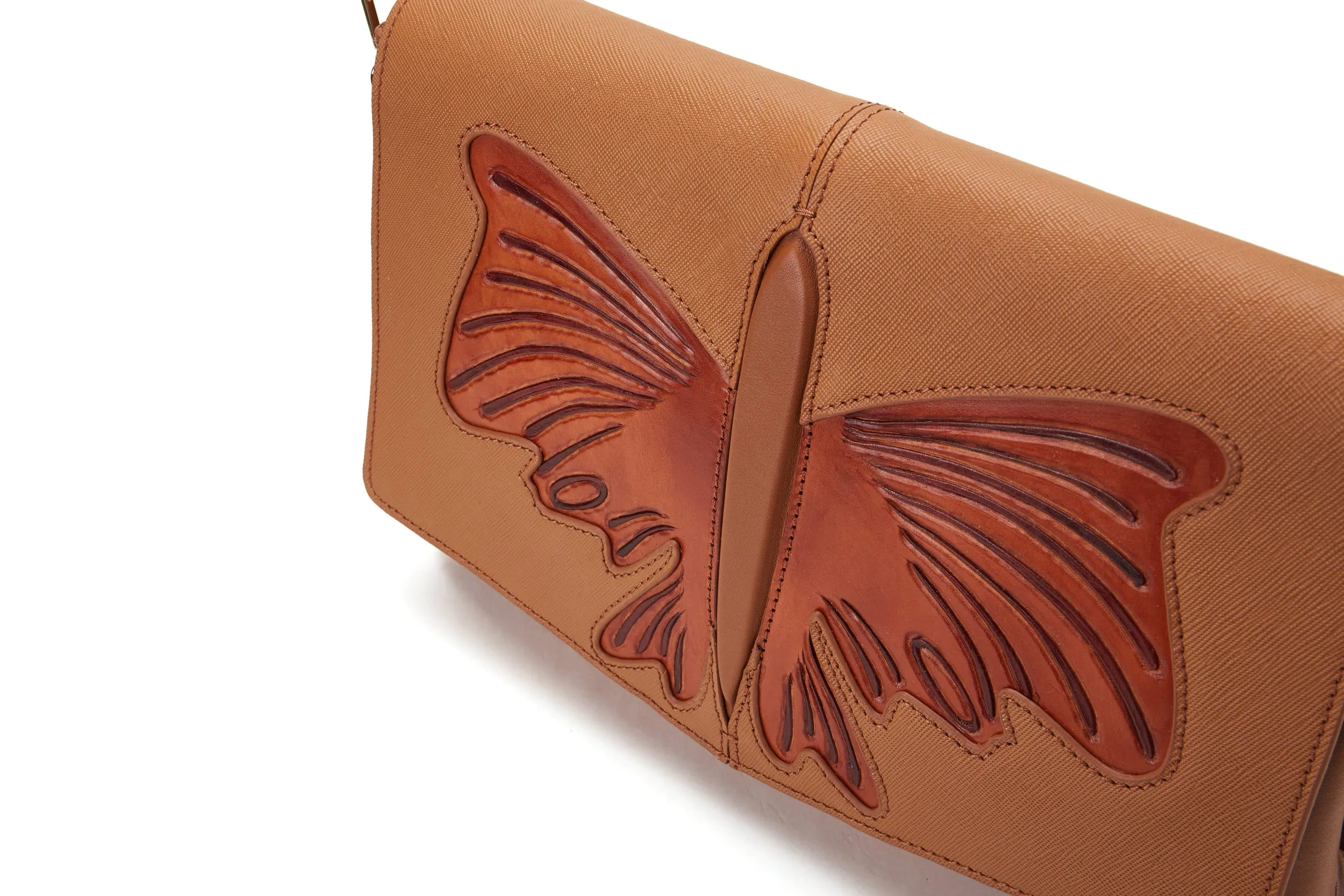 Butterfly Brown Crossbody