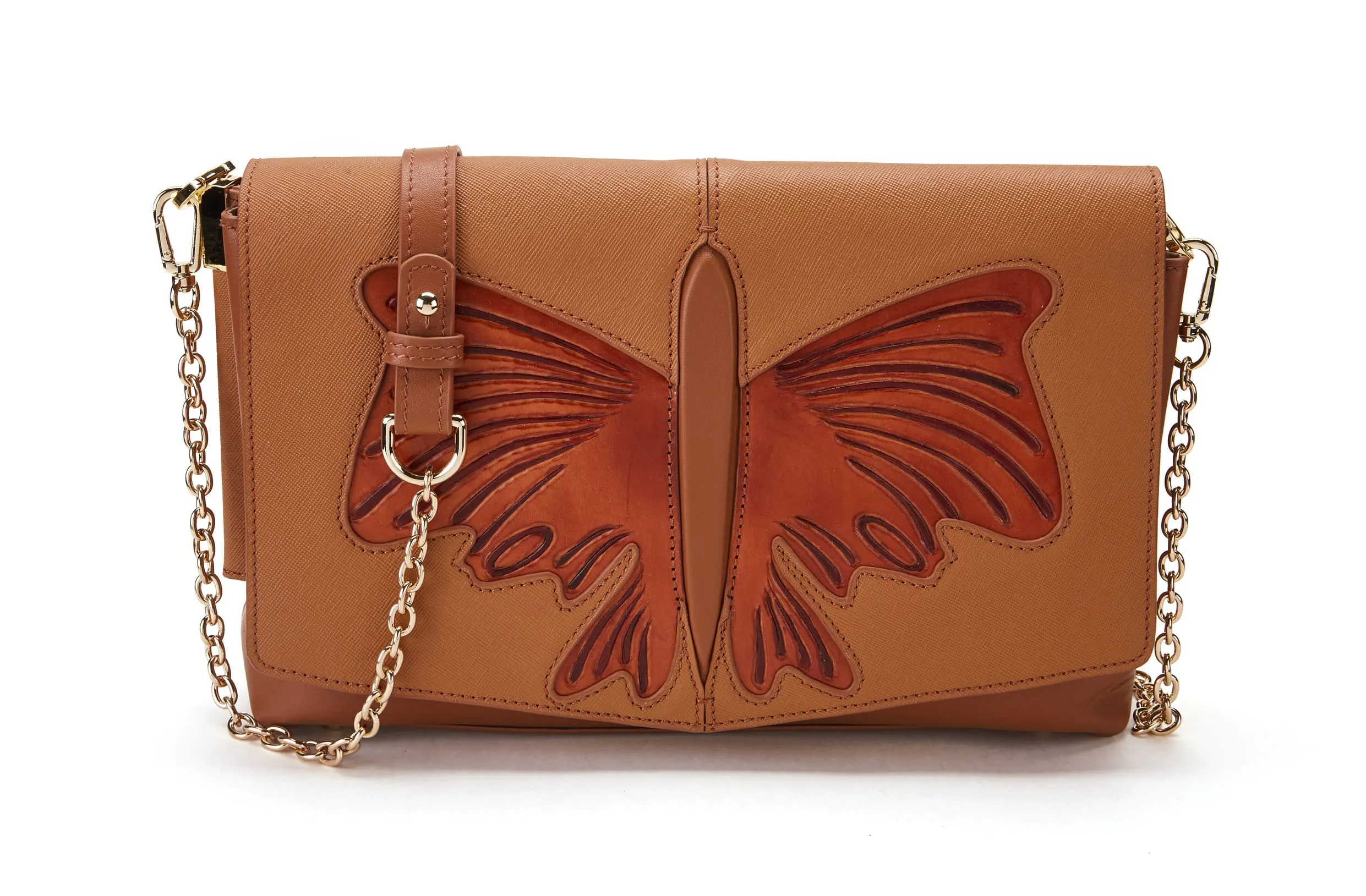 Butterfly Brown Crossbody