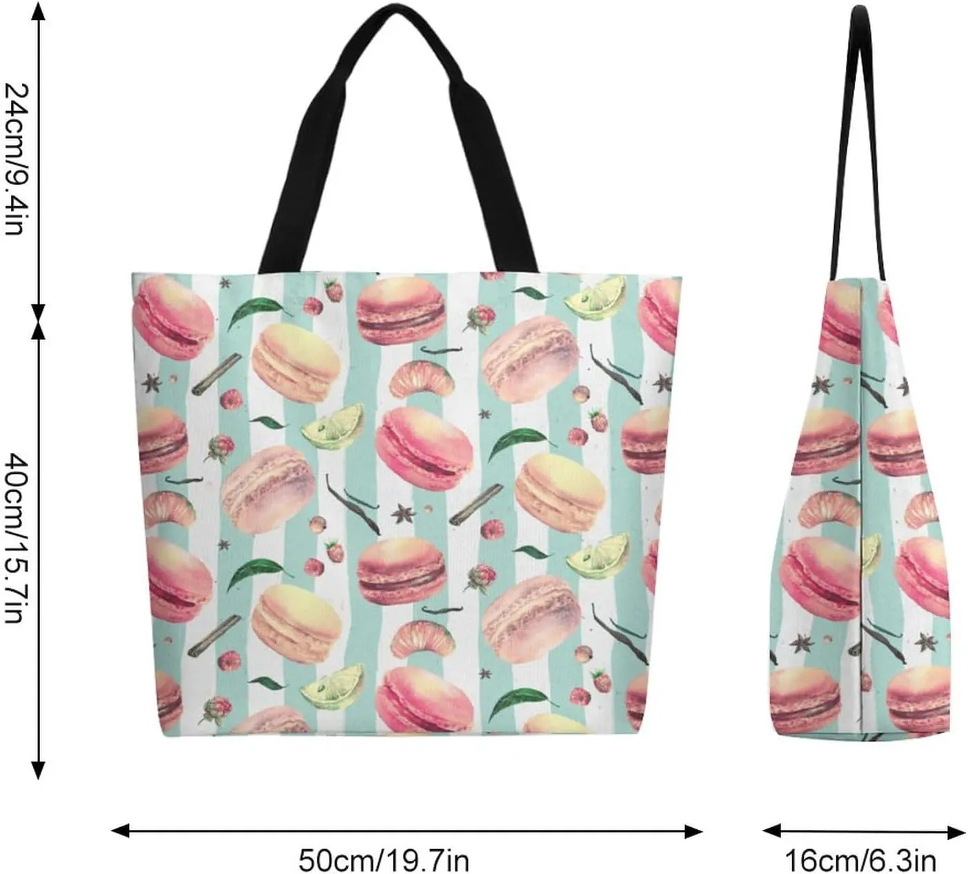 Canvas Tote Bag Large Women Casual Shoulder Bag Handbag Reusable Beach Shopping Grocery Bag For Outdoors