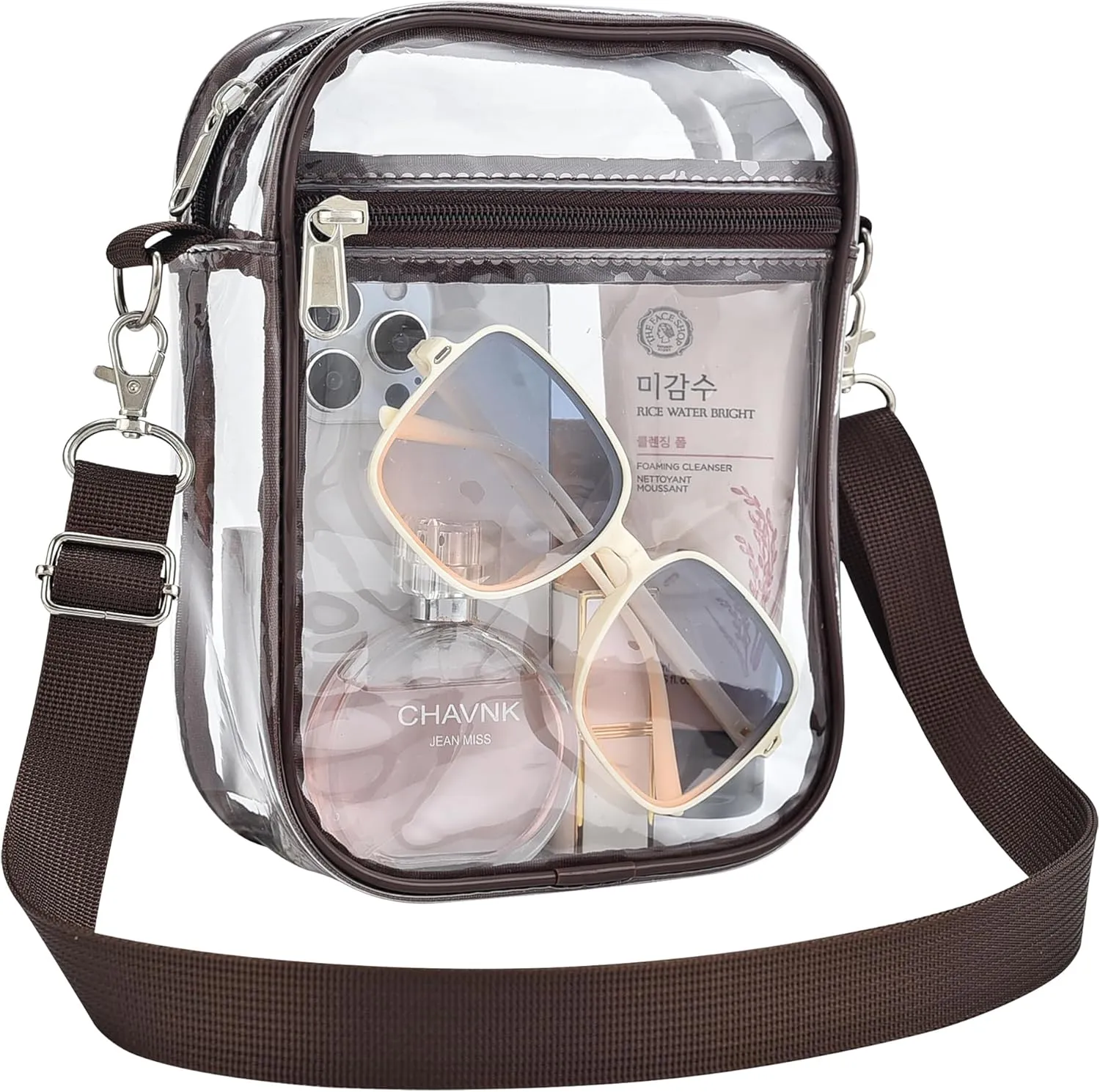 Clear Bag for Stadium Events Small Mini Clear Purse Bag for Stadium Concerts Sports Events Festivals
