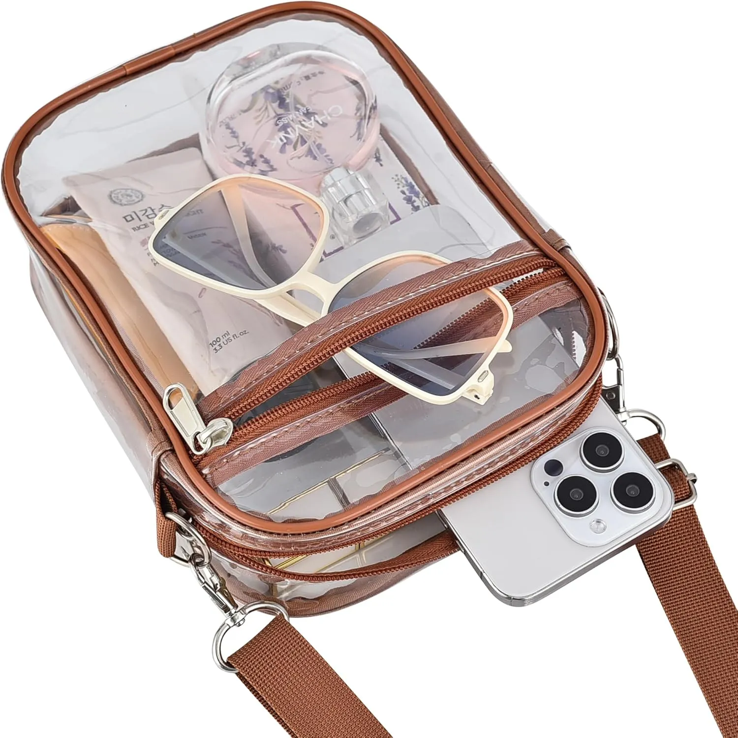 Clear Bag for Stadium Events Small Mini Clear Purse Bag for Stadium Concerts Sports Events Festivals