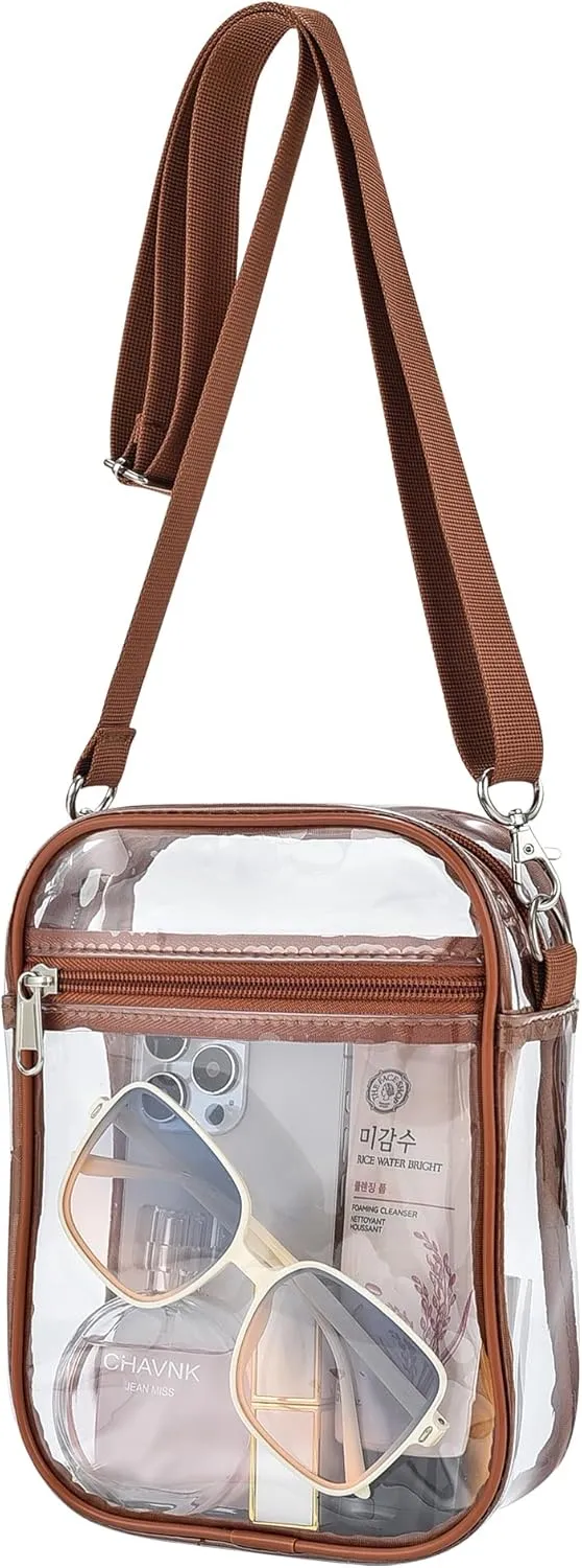 Clear Bag for Stadium Events Small Mini Clear Purse Bag for Stadium Concerts Sports Events Festivals