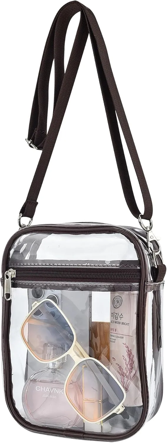 Clear Bag for Stadium Events Small Mini Clear Purse Bag for Stadium Concerts Sports Events Festivals
