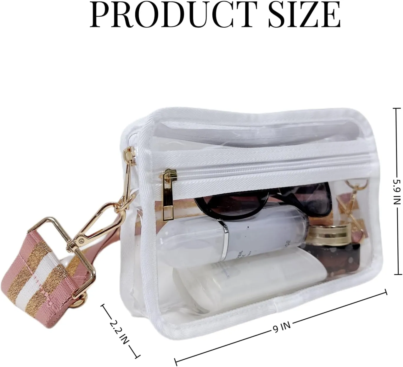 Clear Purse for Women Stadium,Clear Bag Stadium Approved for Concerts Sports Events Festival