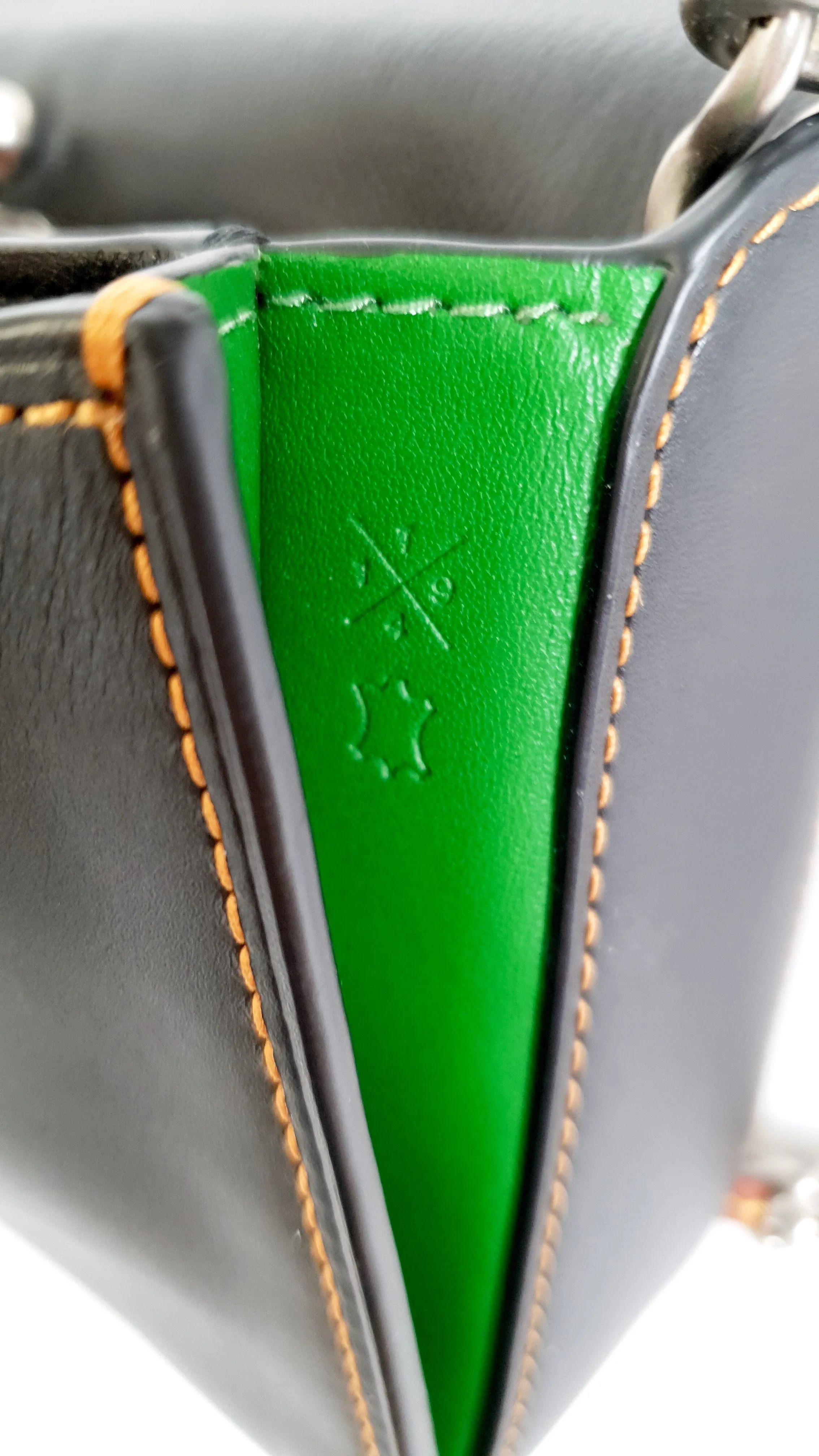 Coach 1941 Dinky Crossbody Bag With Colorblock Links in Black, Yellow, Green & Saddle - Coach 86831
