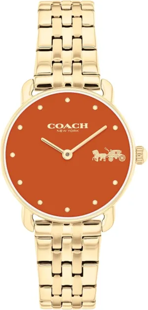 COACH Elliot Women's Quartz Watch, 2H Movement, Stainless Steel Bracelet - Water-Resistant 3ATM - Modern Minimalist - Gift for Her, 28mm