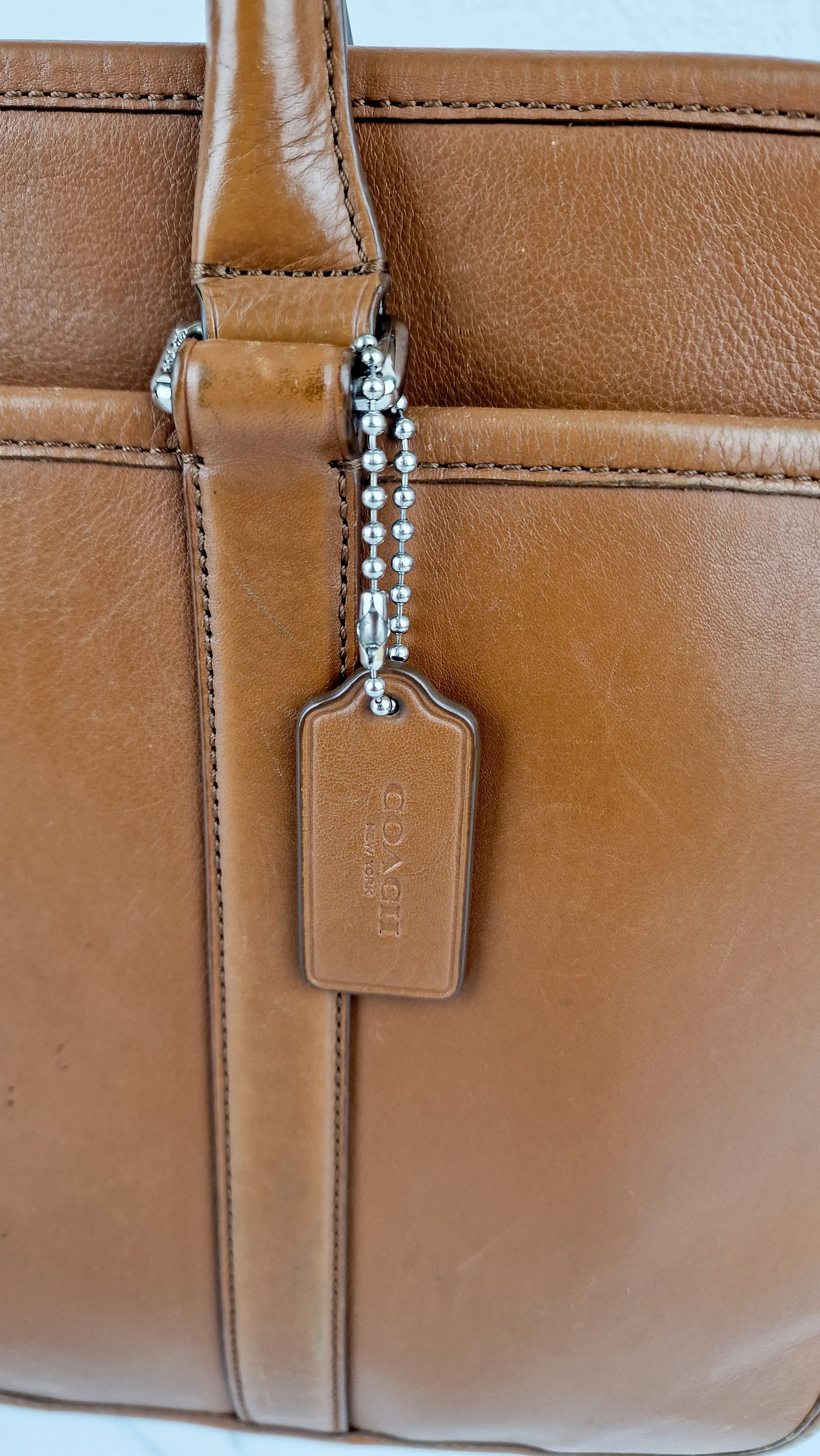 Coach Lexington Commuter Briefcase in Brown Leather - Laptop Bag Handbag Office Bag Work Bag Unisex - Coach F71016