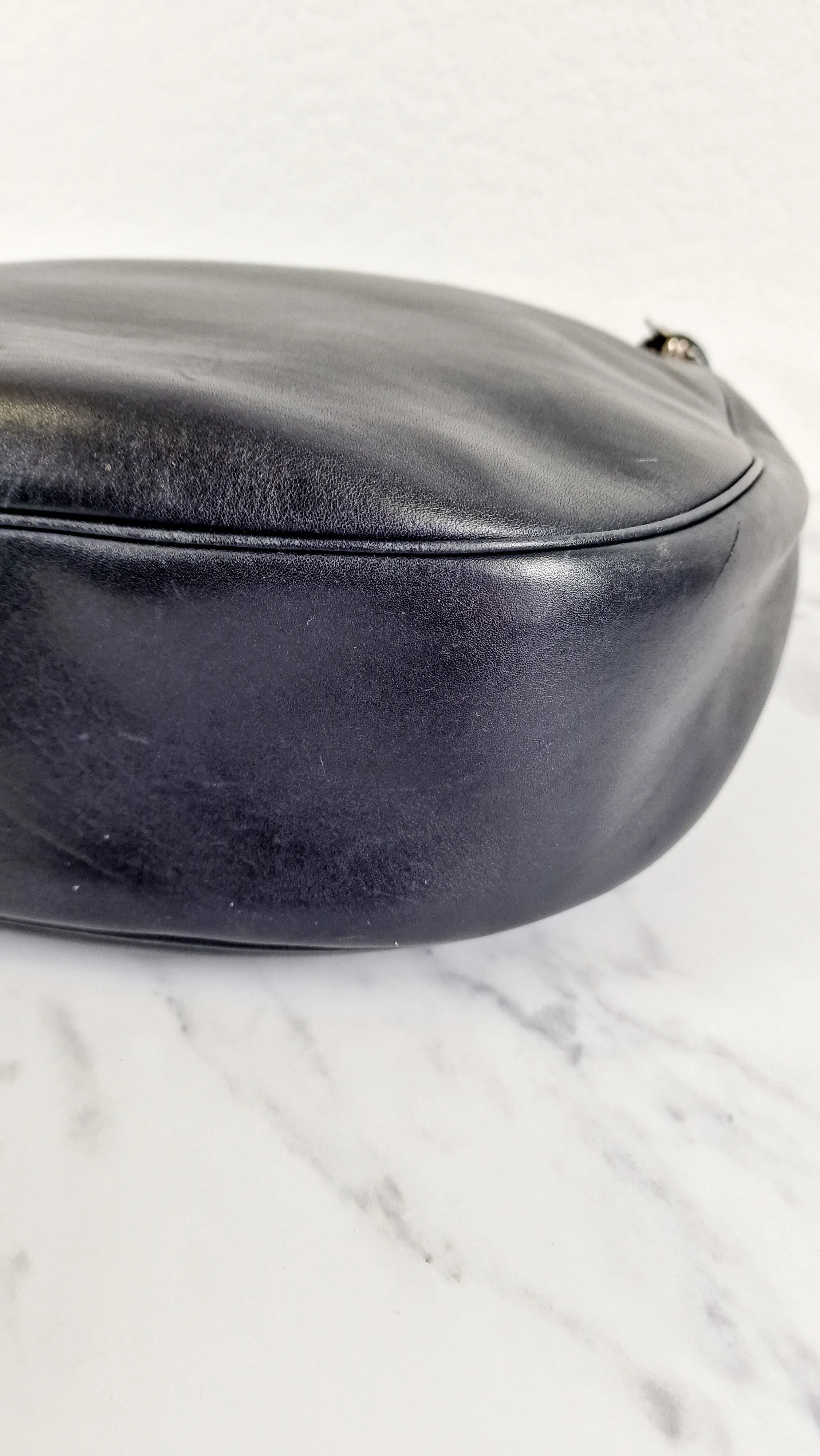 Coach Mae Hobo Shoulder Bag in Navy Blue Smooth Leather - Coach 36026