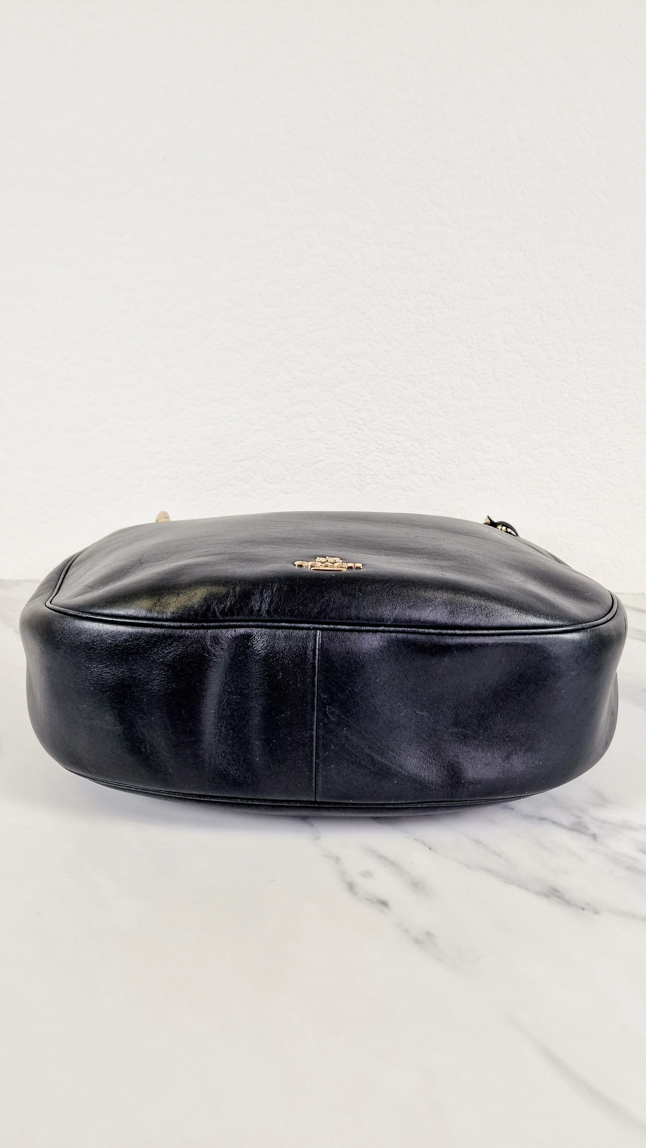 Coach Mae Hobo Shoulder Bag in Navy Blue Smooth Leather - Coach 36026