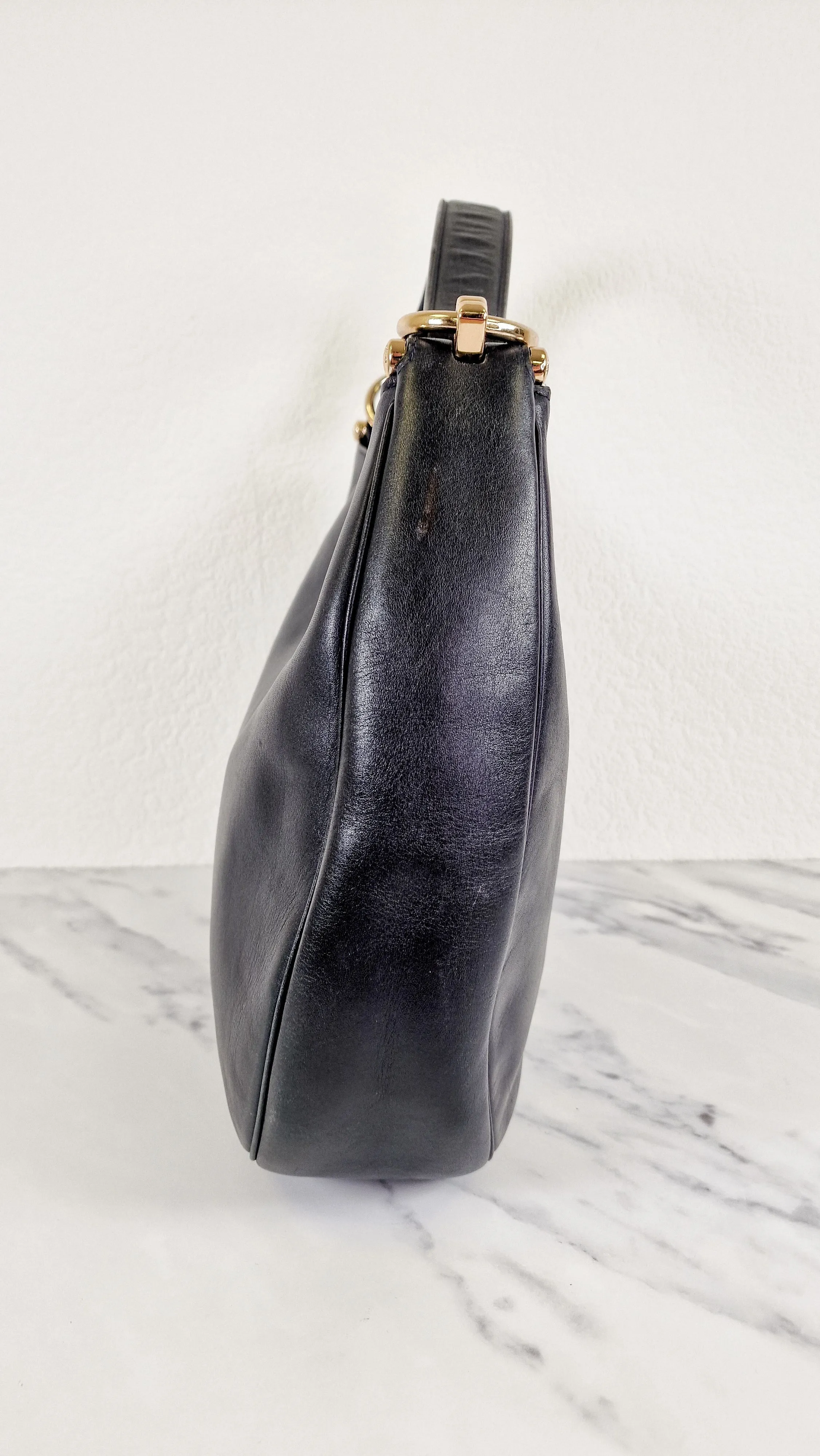 Coach Mae Hobo Shoulder Bag in Navy Blue Smooth Leather - Coach 36026