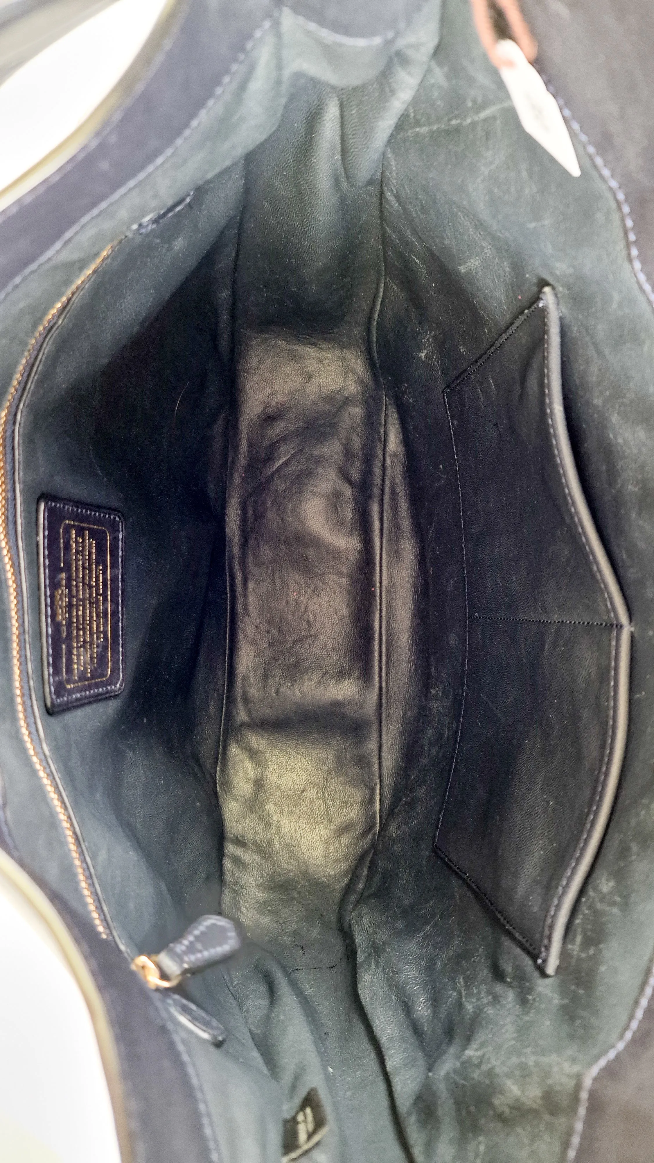 Coach Mae Hobo Shoulder Bag in Navy Blue Smooth Leather - Coach 36026