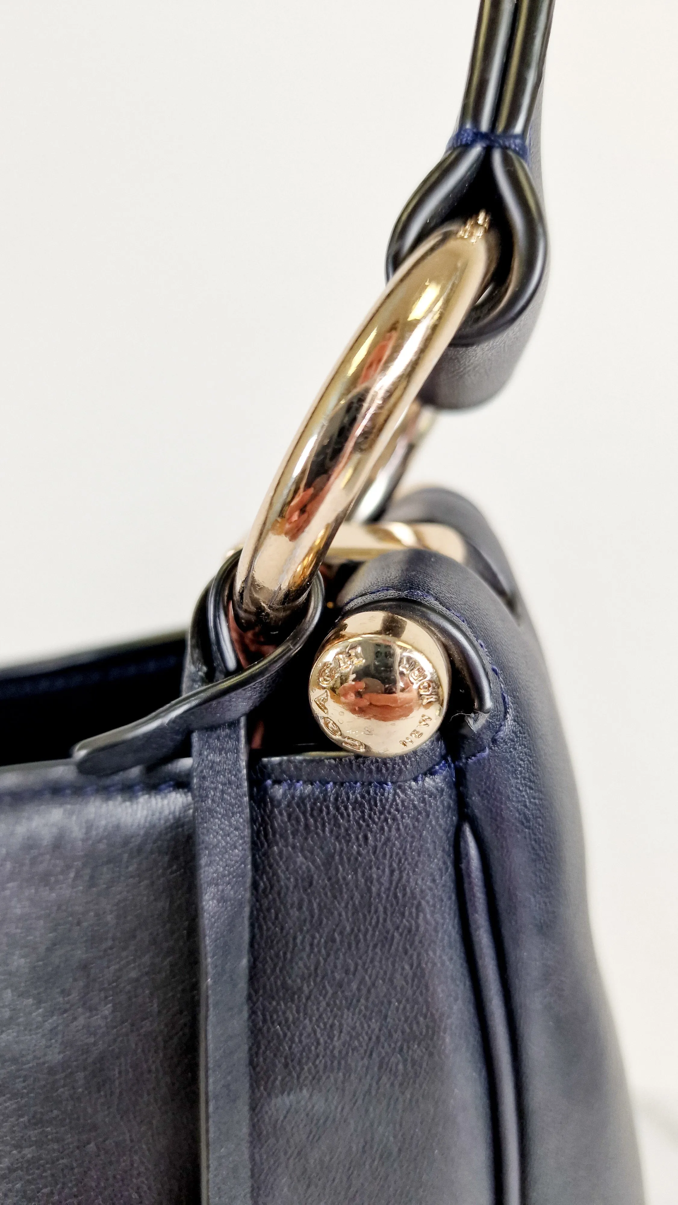 Coach Mae Hobo Shoulder Bag in Navy Blue Smooth Leather - Coach 36026