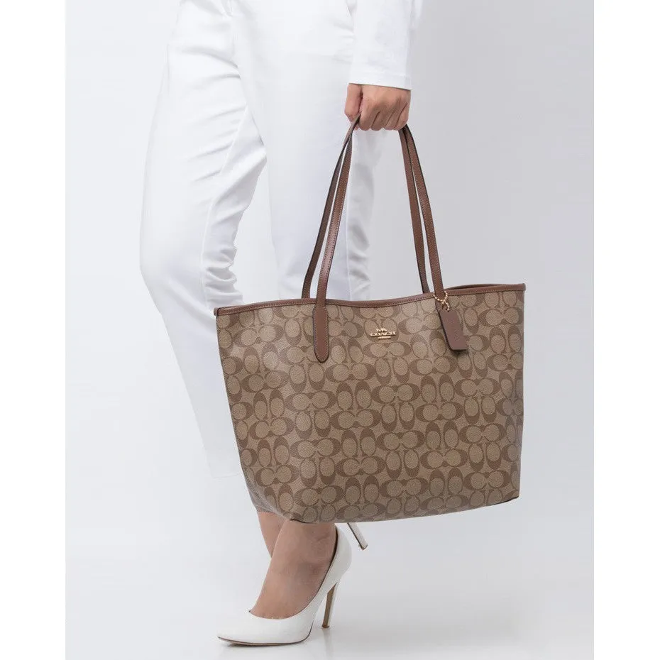 Coach tote bag Signature Ladies 5696