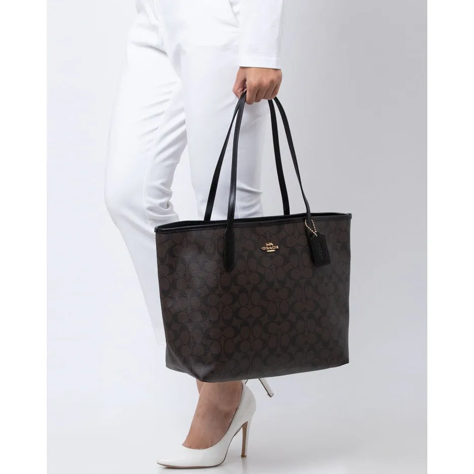 Coach tote bag Signature Ladies 5696
