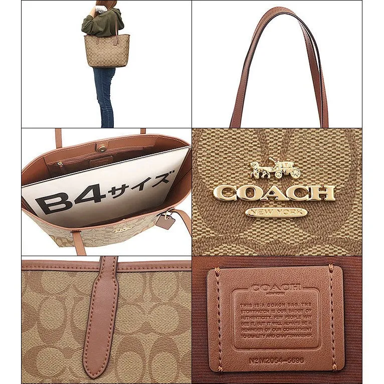 Coach tote bag Signature Ladies 5696