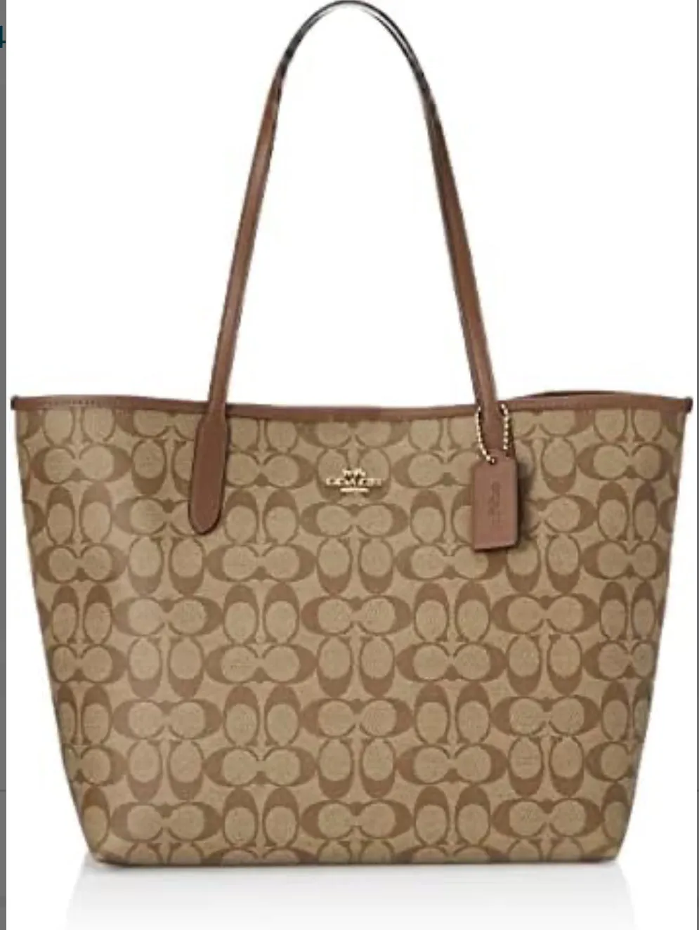 Coach tote bag Signature Ladies 5696