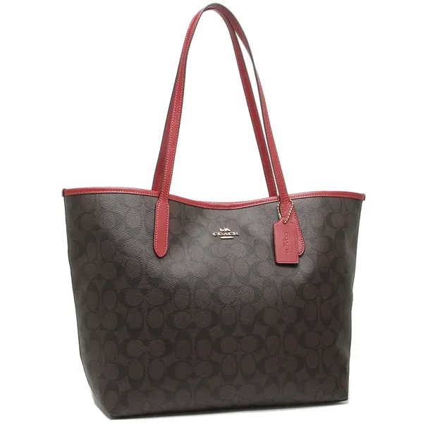 Coach tote bag Signature Ladies 5696