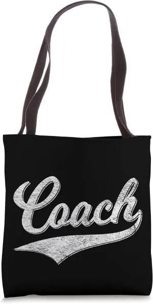COACH VARSITY SCRIPT SPORTS ATHLETIC JERSEY STYLE Tote Bag