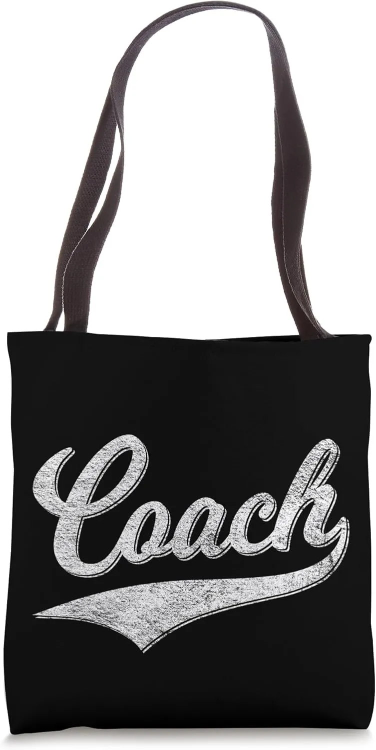 COACH VARSITY SCRIPT SPORTS ATHLETIC JERSEY STYLE Tote Bag
