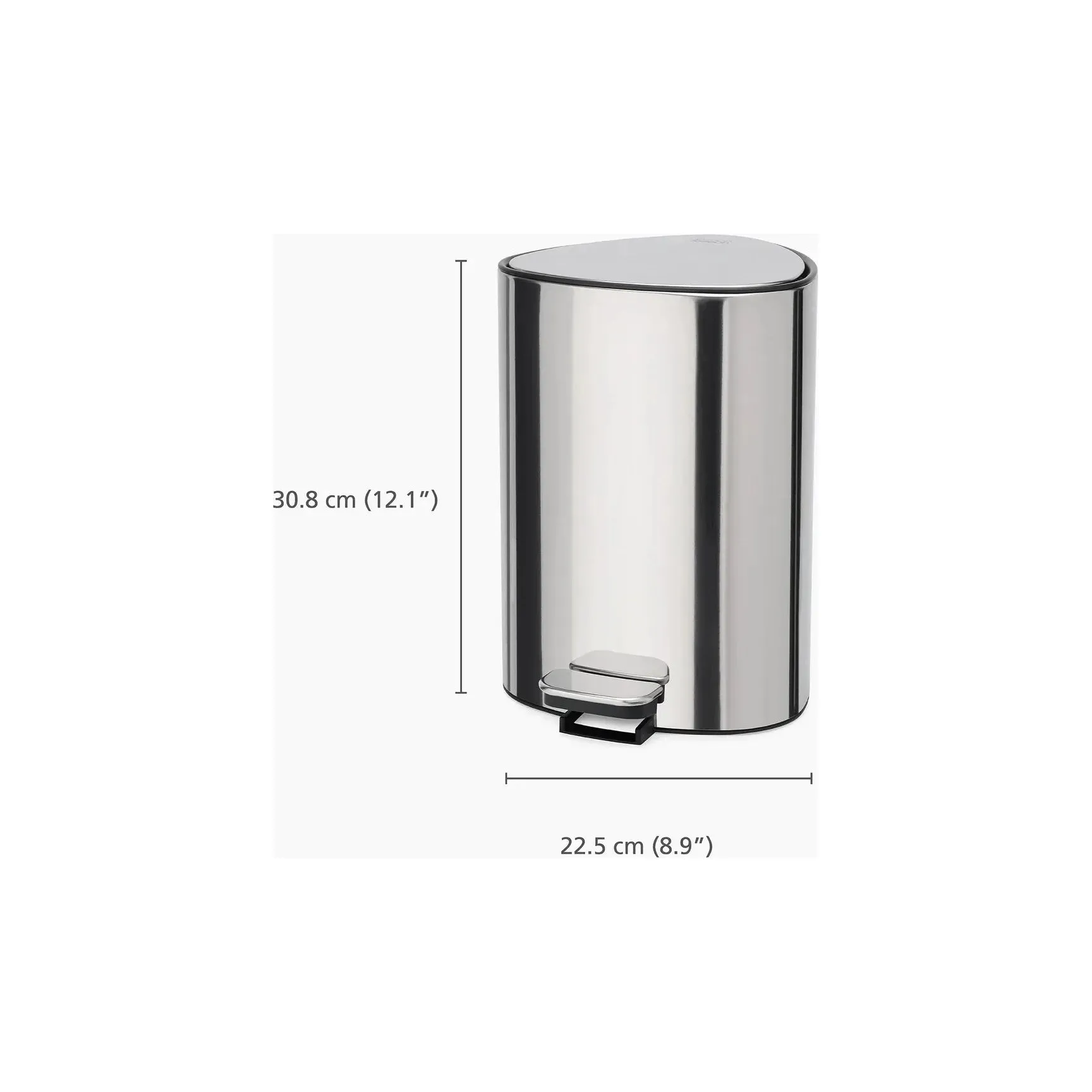 EasyStore™ Luxe 5L Stainless-steel Pedal Trash Can