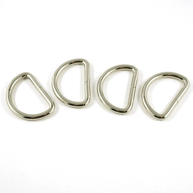 Emmaline 1" D-Rings - Set of Four Nickel