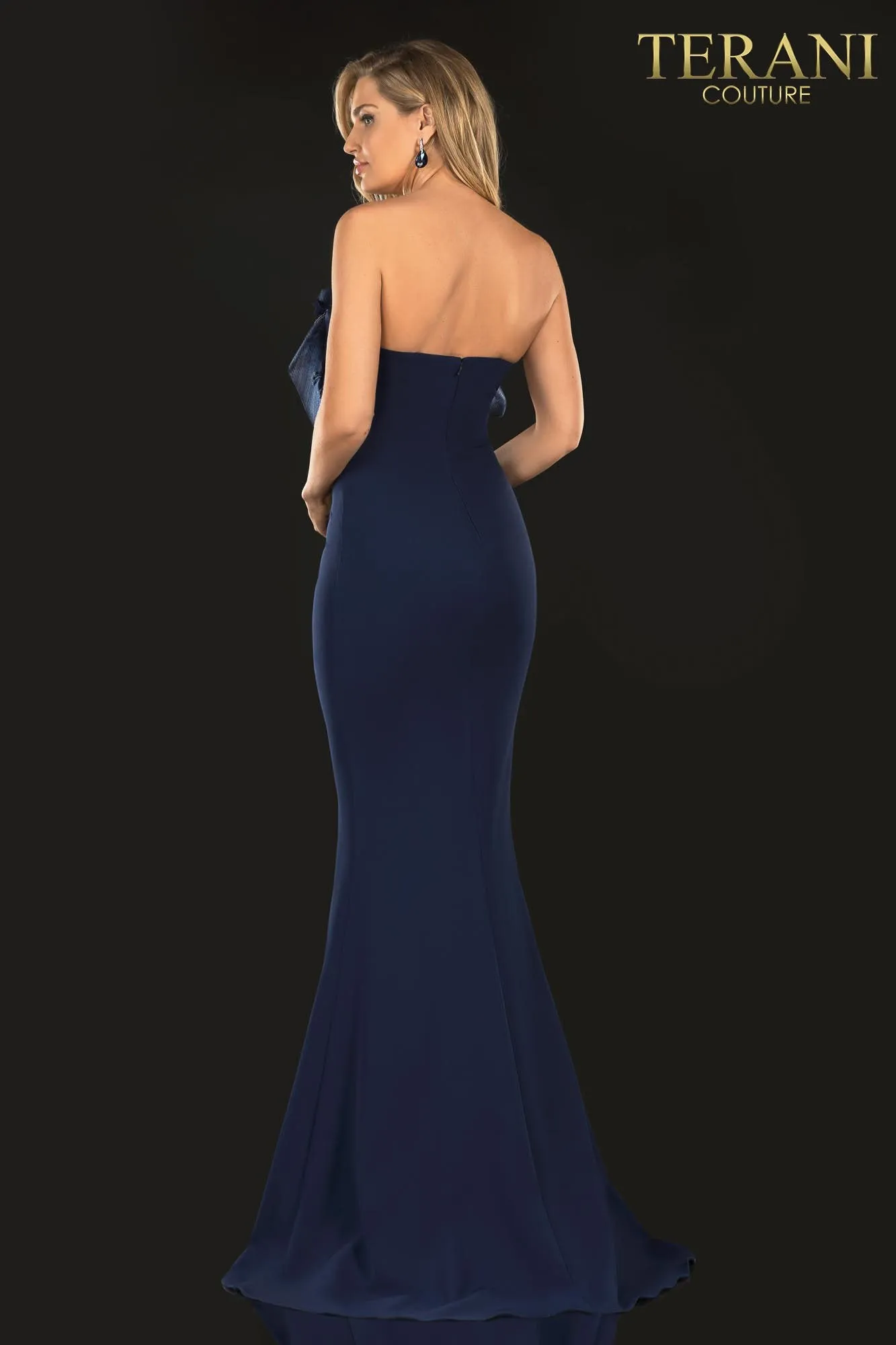 Evening Stretch Strapless Horsehair Trim - 2021E2818