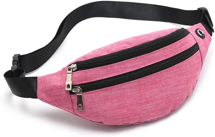 Fanny Pack for Men & Women - Waterproof Waist Bag Pack with Adjustable Strap for Travel Sports Running.