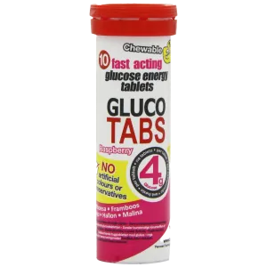 Glucotabs Tablets Raspberry 12 Pack - 40g