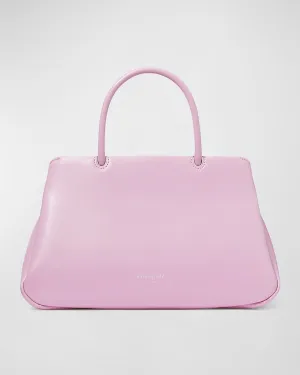 grace leather top-handle bag