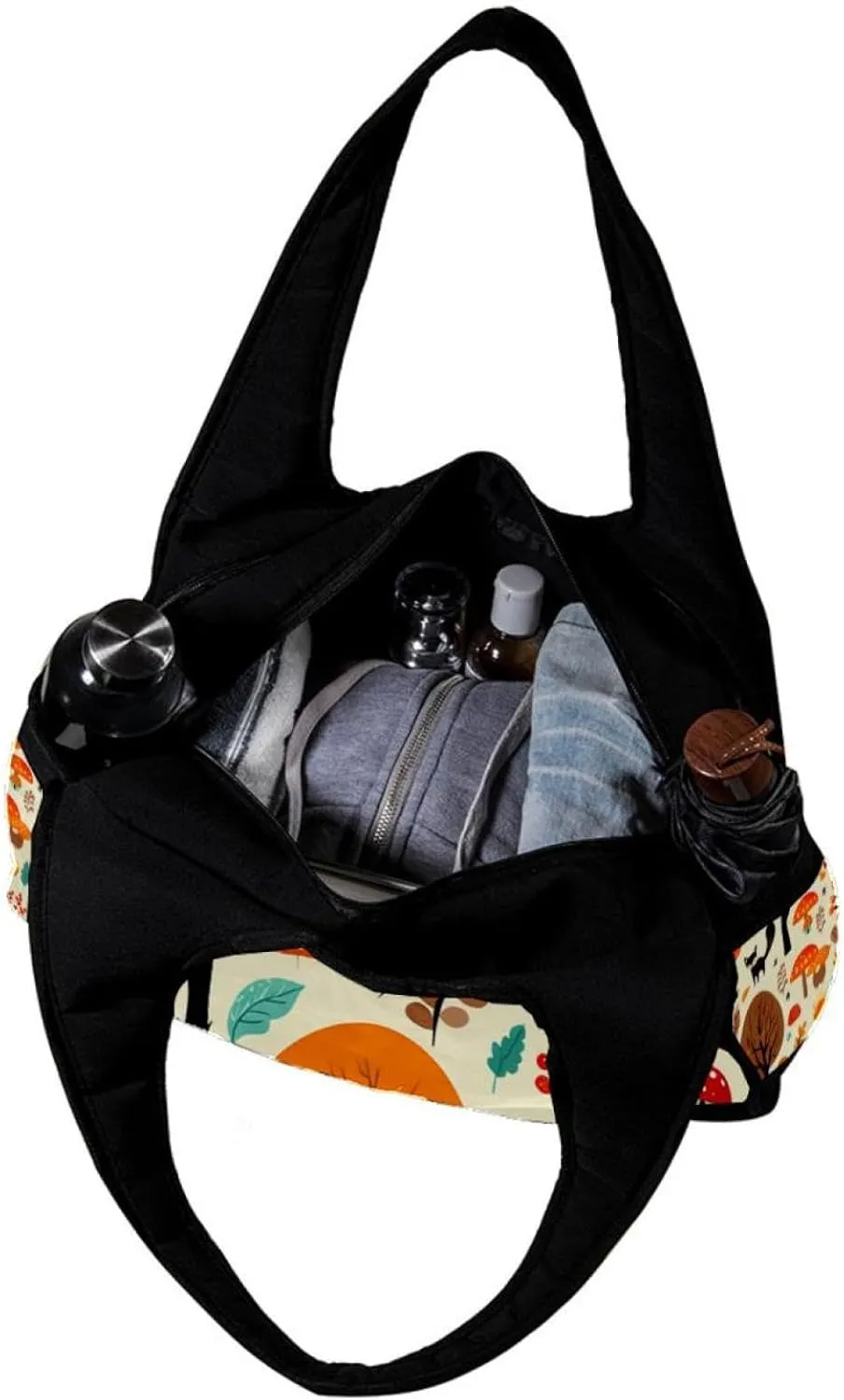 Gym Bags for Men,Travel Duffel Bags for Women,Woodland Bird Plant,Workout Bag