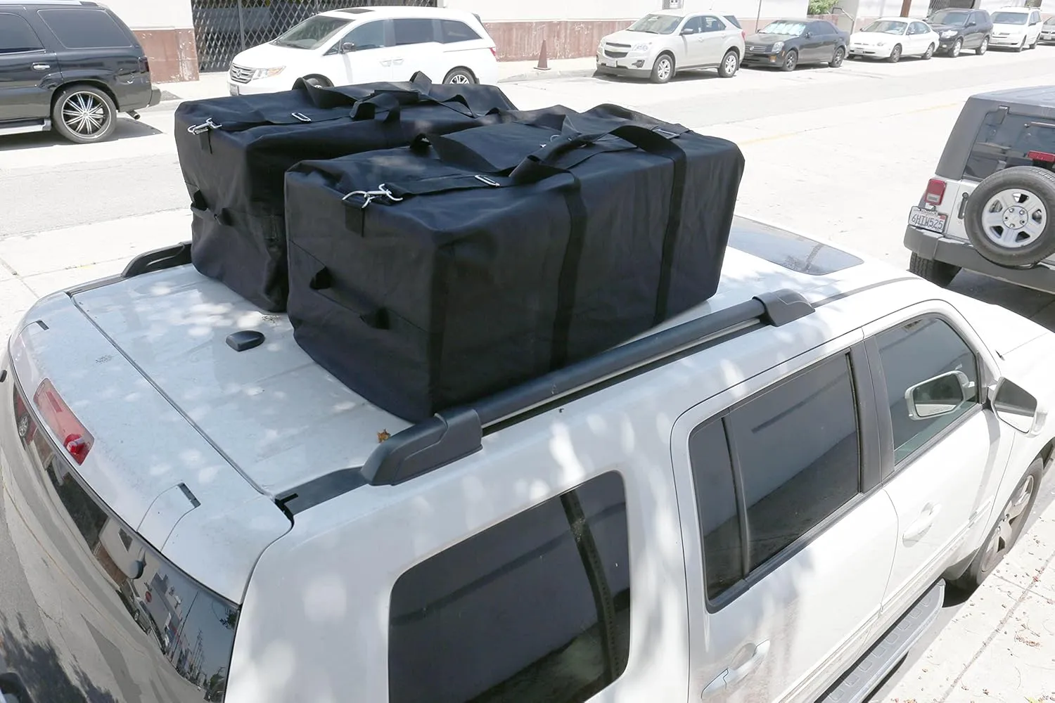 Heavy Duty Cargo Duffel Large Sport Gear Drum Set Equipment Hardware Travel Bag Rooftop Rack Bag (36" x 17" x 17", Black)