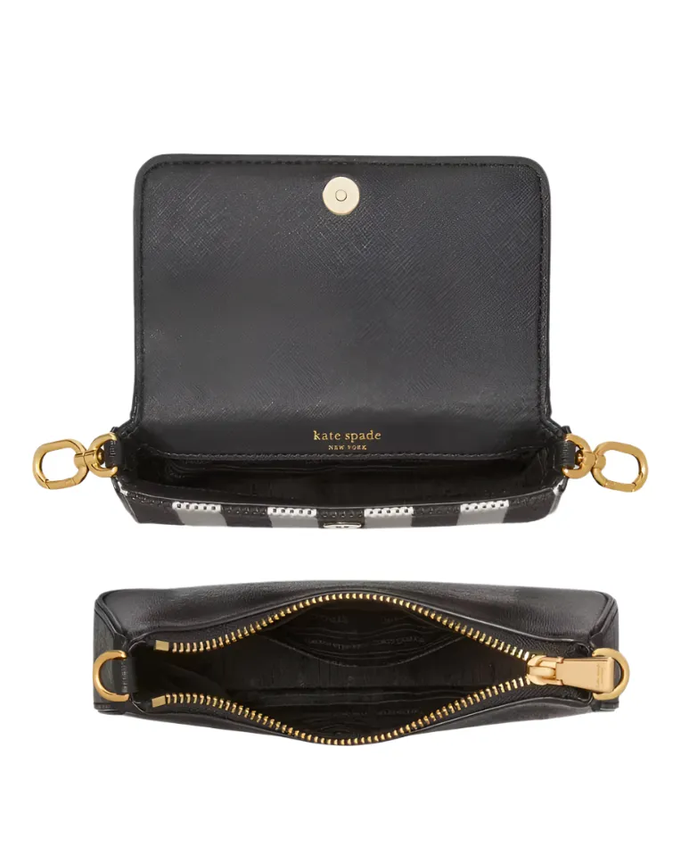 Kate Spade Double Up Gingham Field Crossbody Handbag