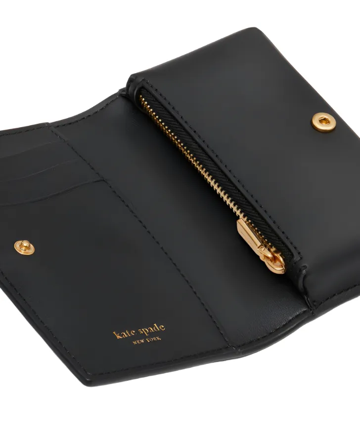Kate Spade Katy Textured Leather Small Bifold Snap Wallet