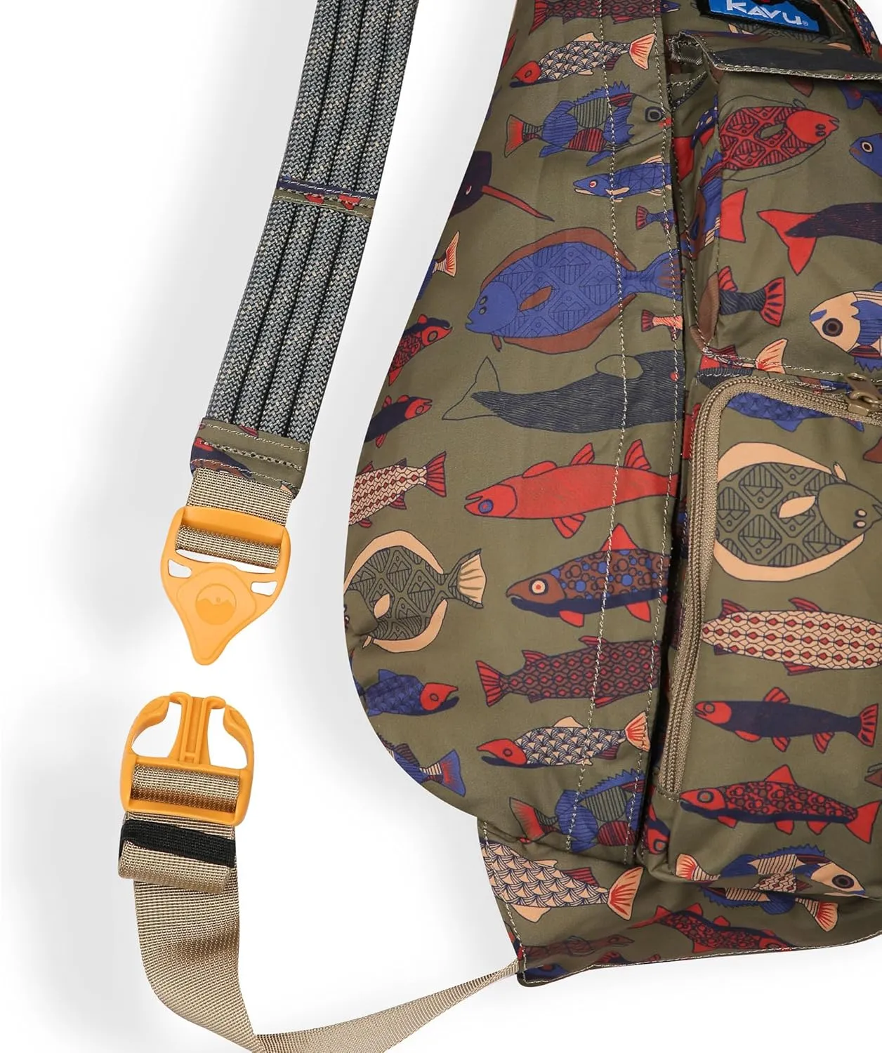 KAVU Slingback, Fish Tessellate, One Size