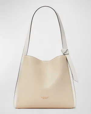 knott large pebbled leather shoulder bag