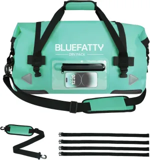 Large Waterproof Duffel Bag Roll-top Heavy Duty Dry Duffle Bags for Motorcycling, Rafting, Boating, SUP, Kayaking, Travel, 70L(Ocean Green)