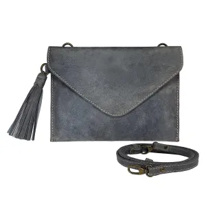 MANDAVA Handmade Genuine Leather Satchel Bag for Women's with Tussle and Adjustable Shoulder Strap