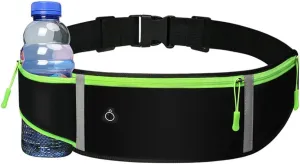 Running Belt Waist Pack Bag, Black