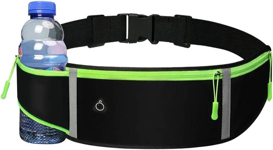 Running Belt Waist Pack Bag, Black