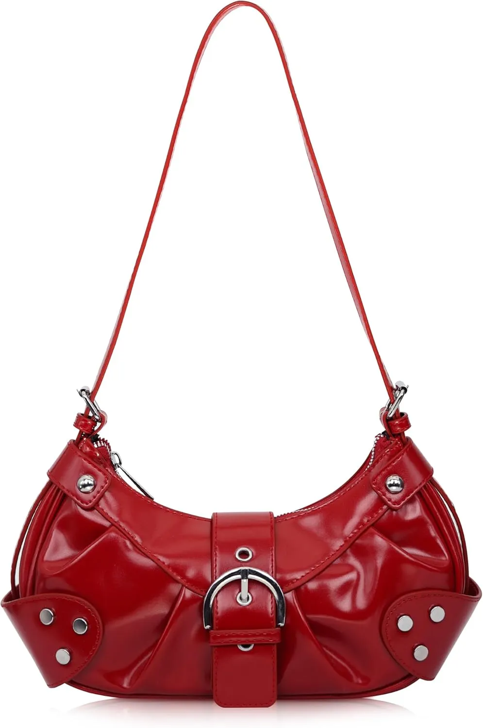 Shoulder Bag for Women - PU Leather Purse Adjustable Strap Hobo Crossbody Handbag with Zipper Closure