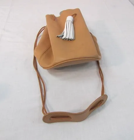 Teeinco Carmel Genuine Leather Bucket Bag