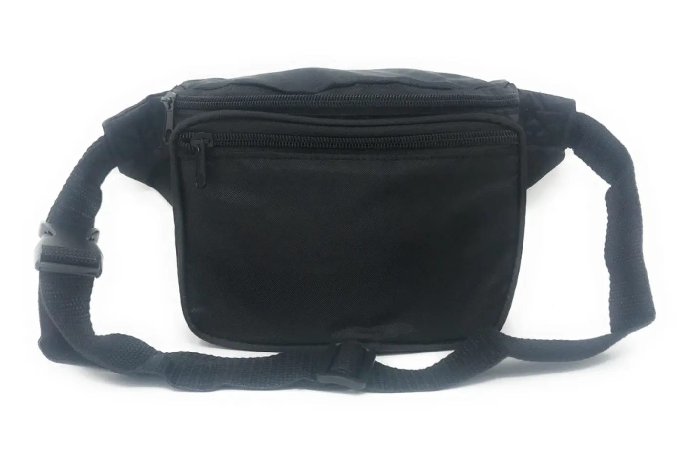 Three Pockets Nylon Fanny Pack W/Large Imprint Area