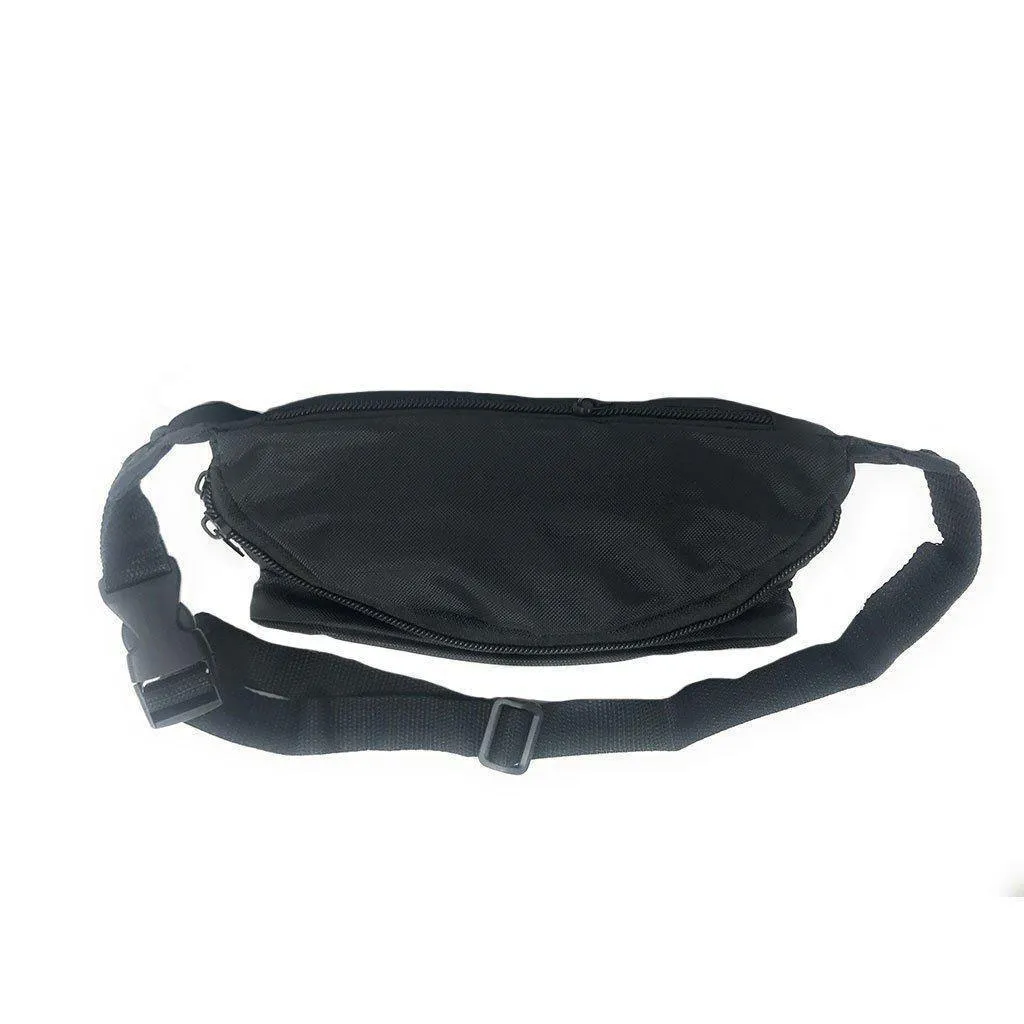Three Pockets Nylon Fanny Pack W/Large Imprint Area
