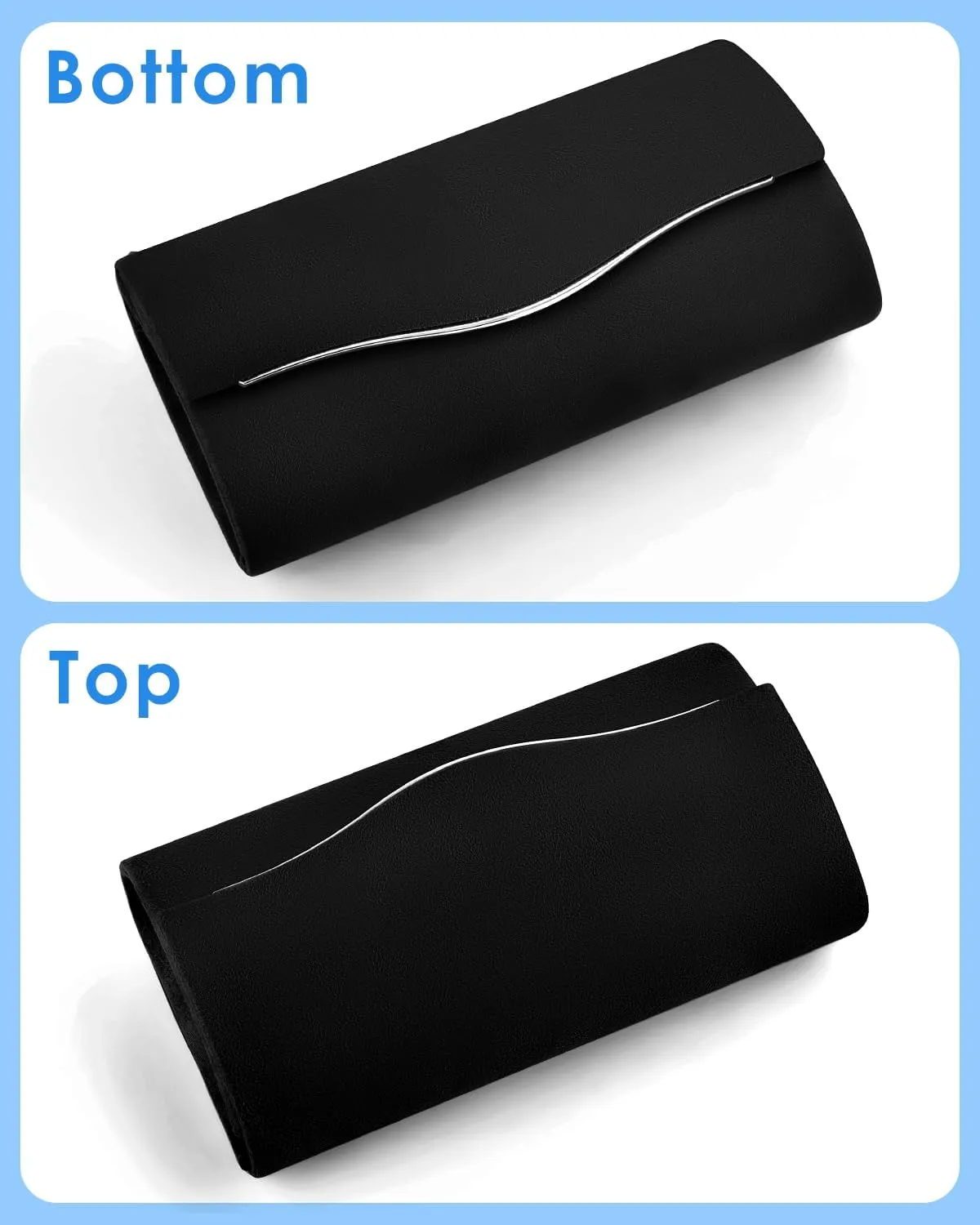 TINDTOP Clutch Purses for Women, Formal Evening Bags Suede Shoulder Envelope Party Handbags Wedding Cocktail Prom Clutches