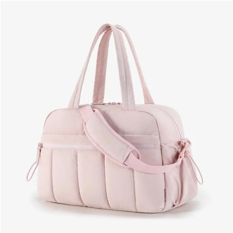 Travel Duffel Bag Gym Bag for Women with Wet Pocket Carry on Weekender Bags Waterproof Hand Luggage Airport Cabin Bag(1)