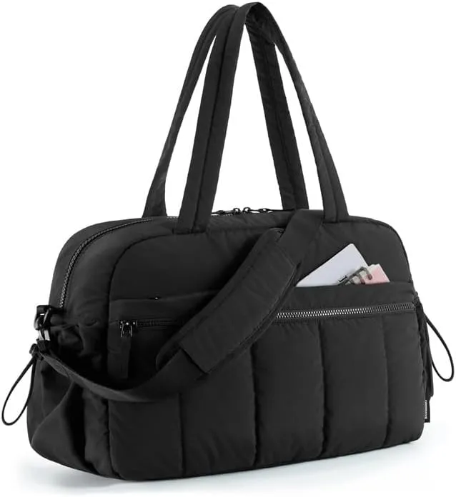 Travel Duffel Bag Gym Bag for Women with Wet Pocket Carry on Weekender Bags Waterproof Hand Luggage Airport Cabin Bag(1)